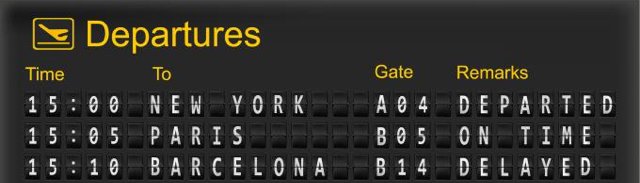 billet avion pas cher affichage horaire