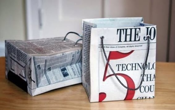 emballage cadeau papier journal