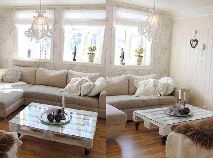 fabriquer table basse vieille palette