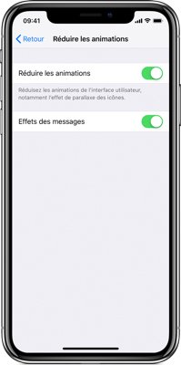 iphone batterie reduire animation