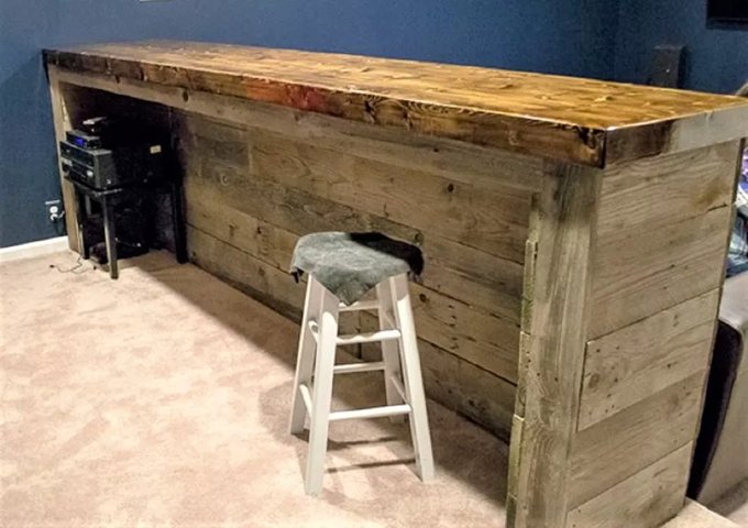 palette bois bar