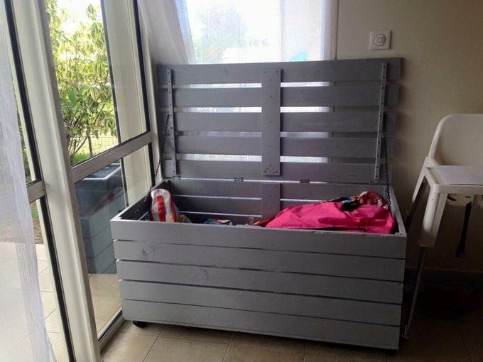 palette coffre rangement