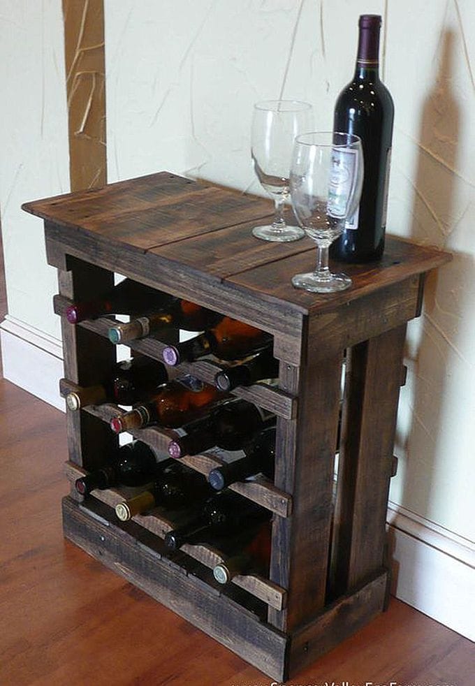 palette meuble vin