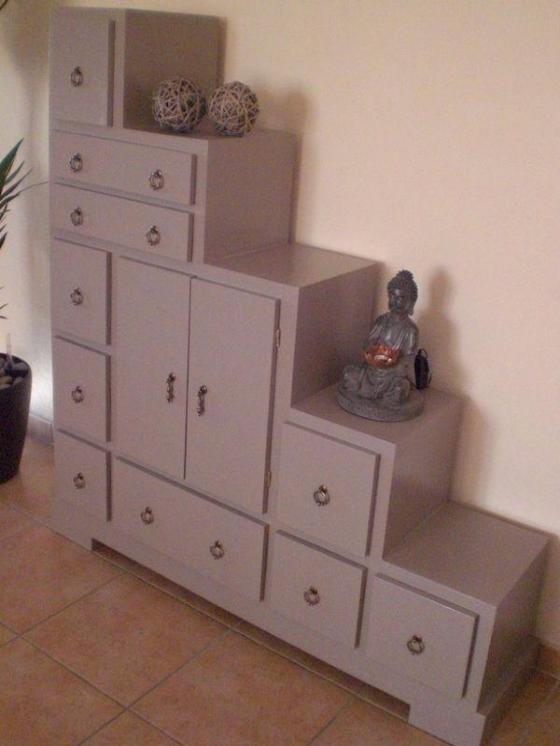 rangement casiers gris