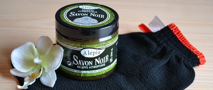 savon noir gommage loofah