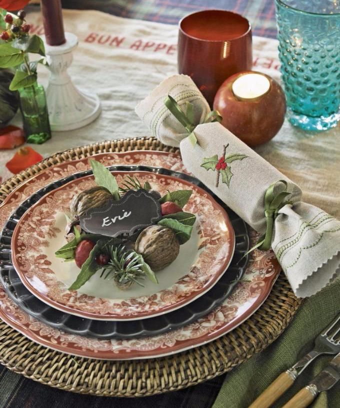 table de noel campagnarde